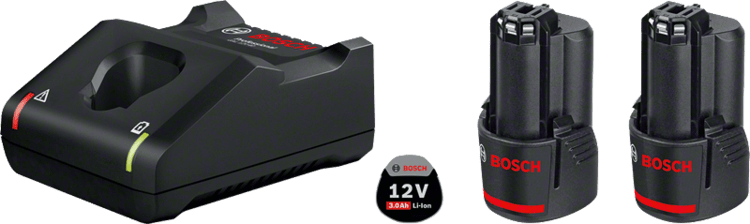 BOSCH BATTERIPAKET 12V 2X3AH GAL 12V-40
