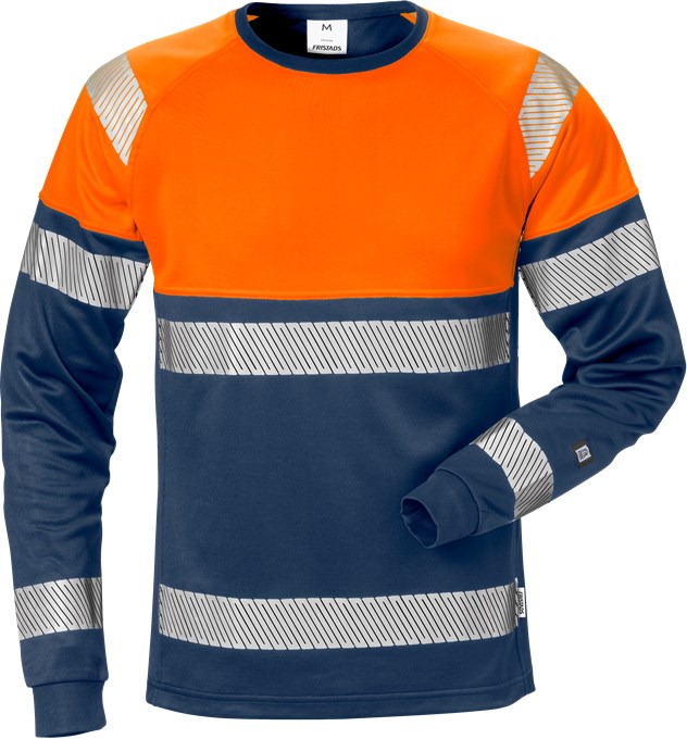 FRISTADS VARSEL LÅNGÄRMAD T-SHIRT 7519 THV, KLASS 1