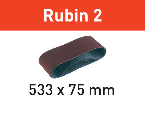 FESTOOL SLIPBAND L533X 75-P120 RU2 RUBIN 2 10ST
