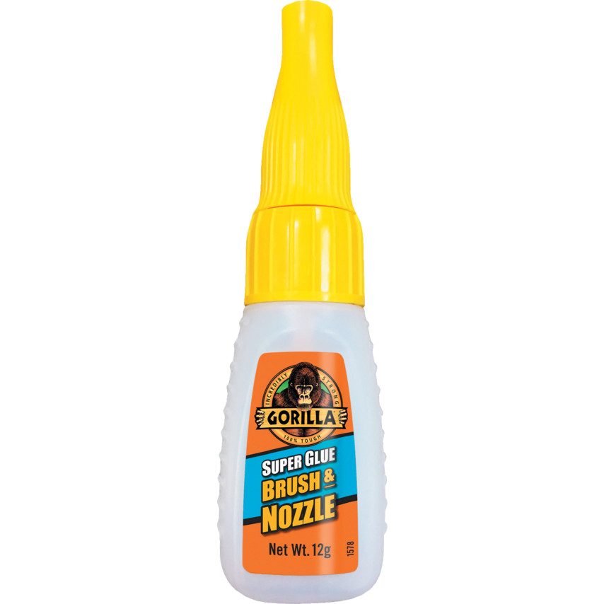 GORILLA SUPER GLUE BRUSH &amp; NOZZLE 12G