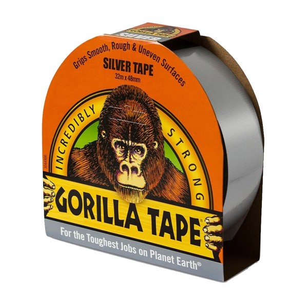GORILLA TAPE SILVER 32M
