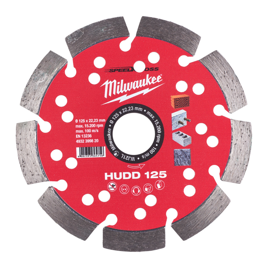 MILWAUKEE DIAMOND CUTT.WHEEL  DIABL HUDD 125 P1M