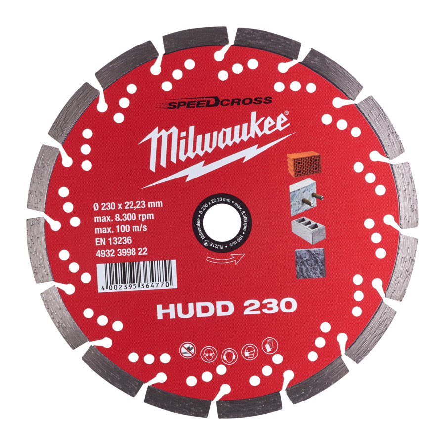 MILWAUKEE DIAMOND CUTT.WHEEL  DIABL HUDD 230 P1M