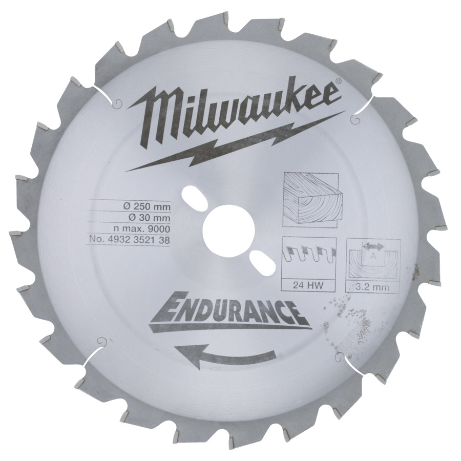 MILWAUKEE CIRCULAR SAW BLADE  CIRC S250X30/24Z P1M