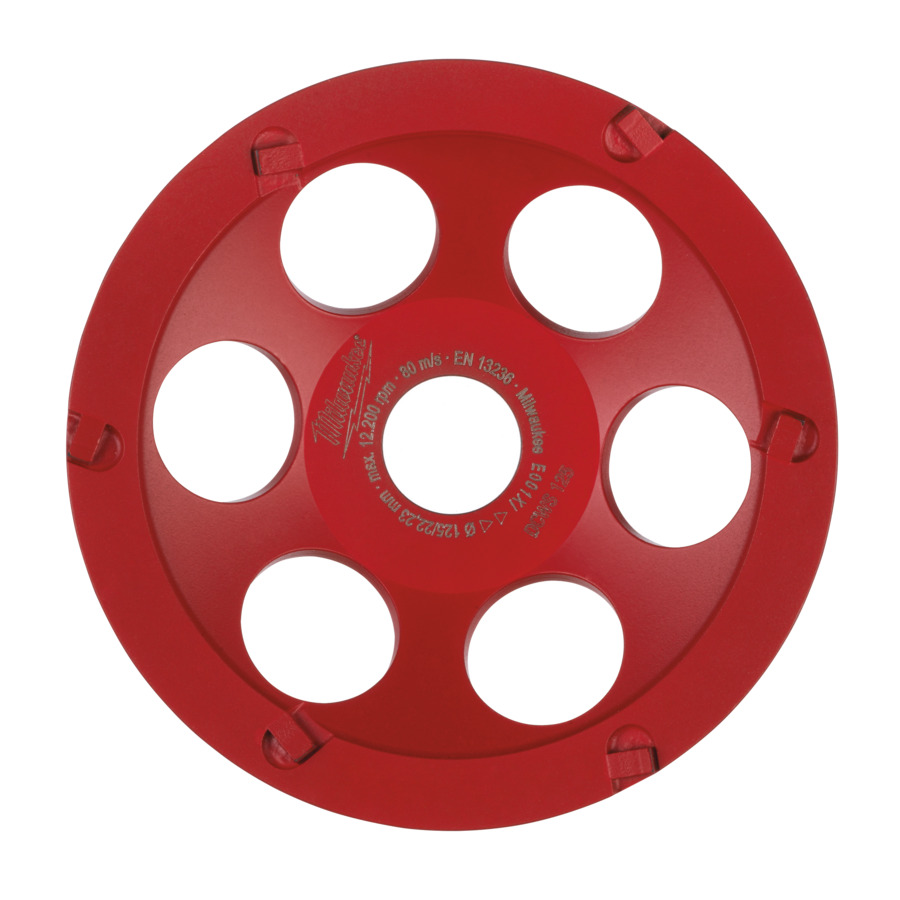 MILWAUKEE DIAMOND CUP WHEEL SEGMENTED 125MM - 1P