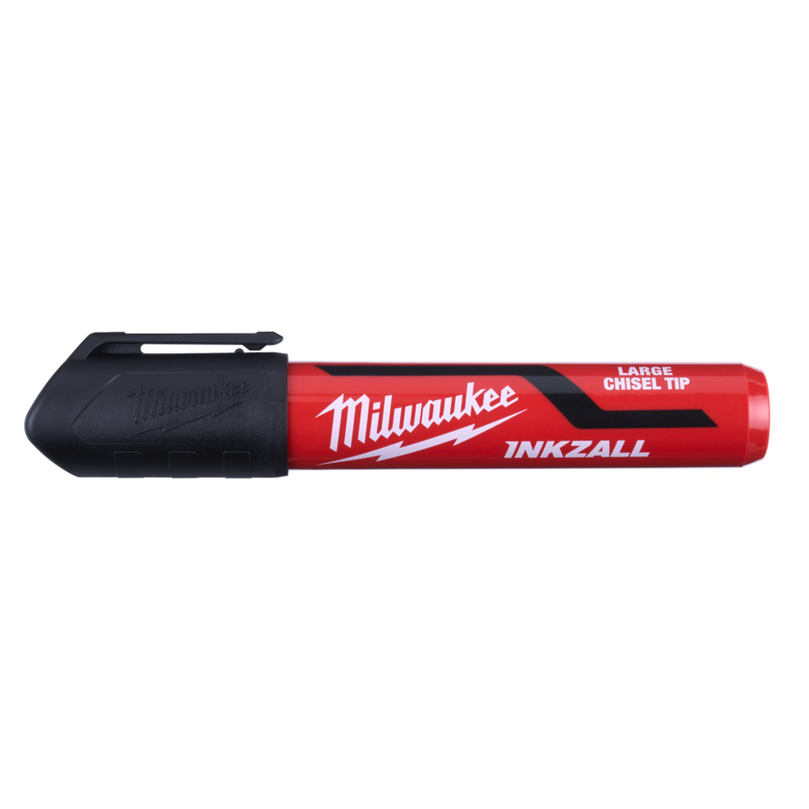 MILWAUKEE INKZALL MARKER L CHISEL TIP BLACK - 1P