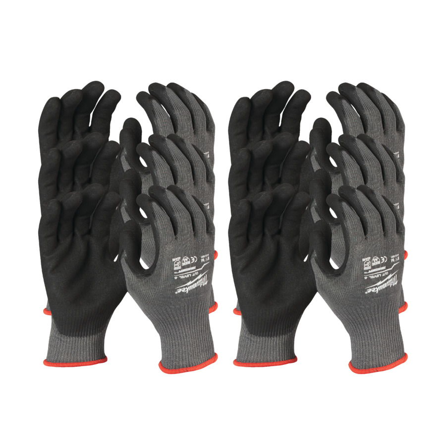 MILWAUKEE DIPPED GLOVES CUT LEVEL 5 - L/9 - 12P
