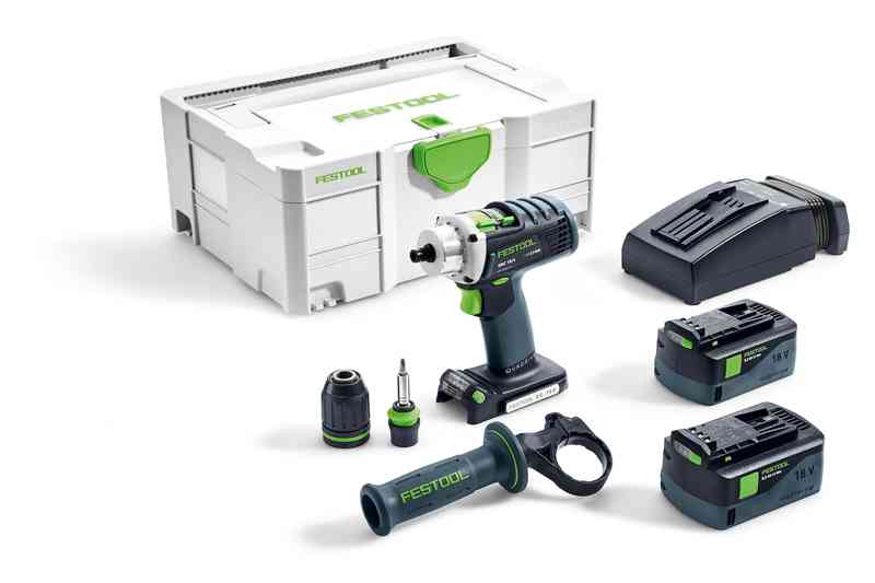 FESTOOL SKRUVDRAGARE QUADRIVE DRC 18/4 LI 5,2-PLUS