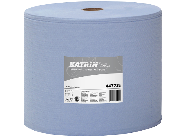TORKPAPPER KATRIN PLUS XL 3 BLÅ 6,351KG