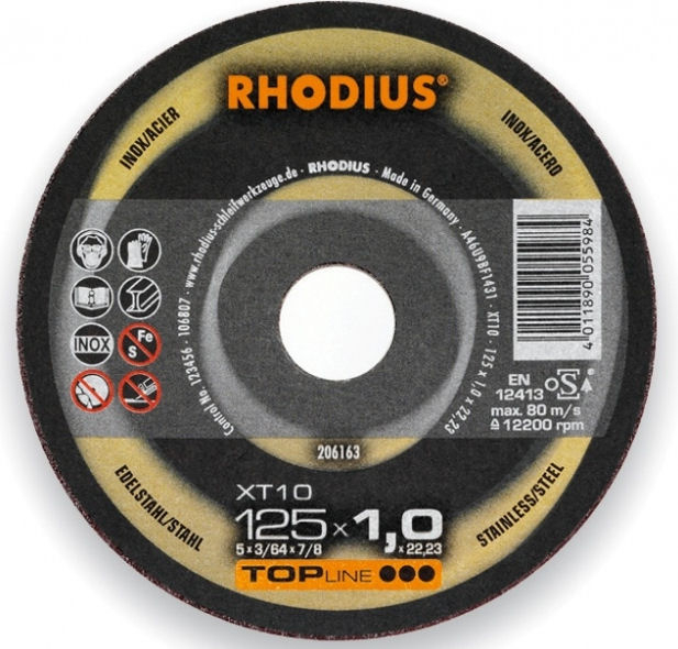 RHODIUS KAPSKIVA XT10 115X1,0X22,23