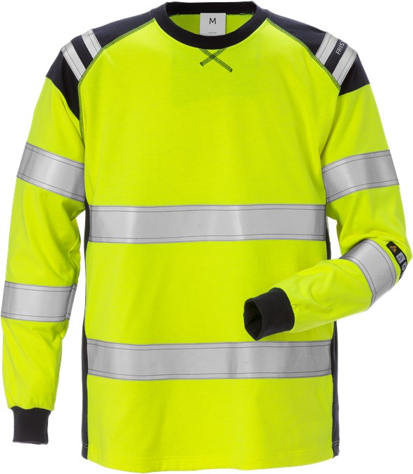 FRISTADS FLAMESTAT LÅMGÄRMAD T-SHIRT 7077 TFLH, KLASS 3