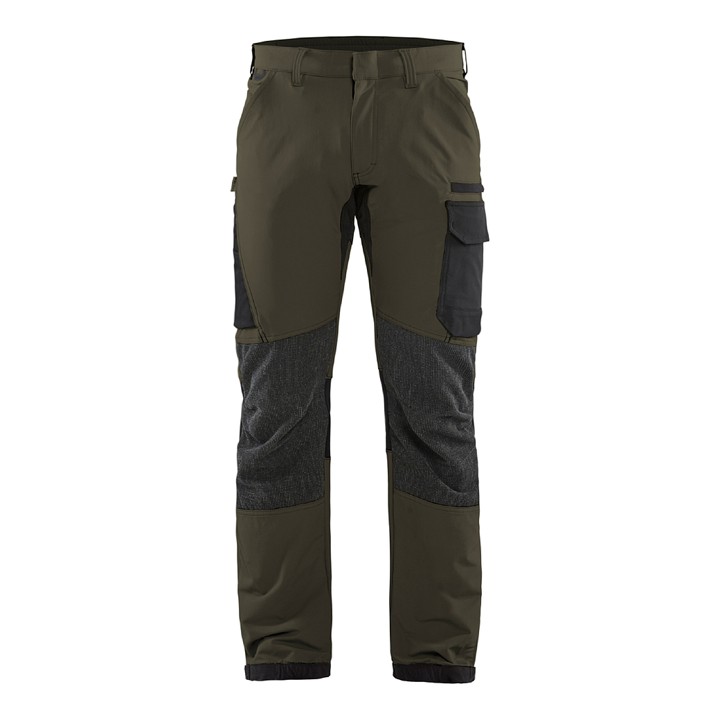 BYXA 14221645 BLÅKLÄDER MÖRK OLIVGRÖN/SVART