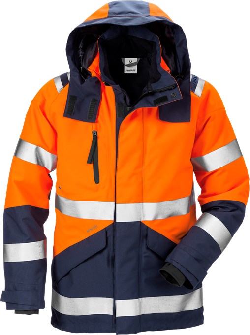 FRISTADS HÖG VIS GORE-TEX SKALJACKA SIDA 3 4988 GXB ORANGE/MARINE