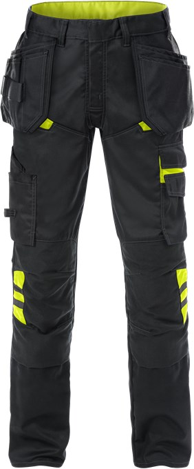 FRISTADS HANTVERKARBYXA 2595 STFP SVART/GUL