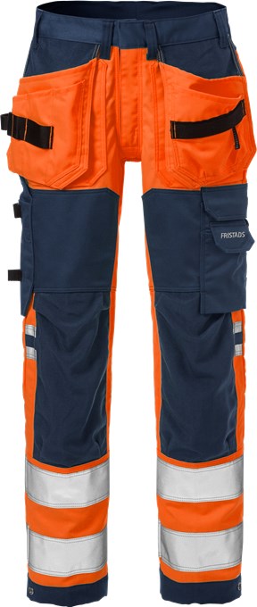 FRISTADS HIGH VIS BUILDER STRETCHBYXOR FÖR KVINNOR LK 2 2613 PLUS