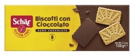 SCHÄR GLUTENFRIA KEX BISCOTTI CON CIOCCOLATO 150G
