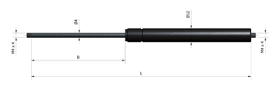 GASFJÄDER 22-10 E 748-350-800N