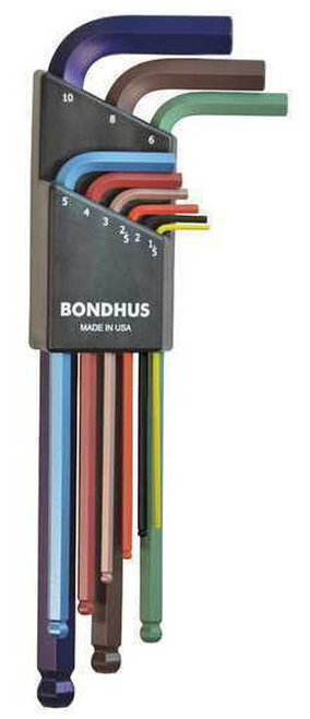 BONDHUS INSEXNYCKEL SERIE 1,5X10MM FÄRGAD