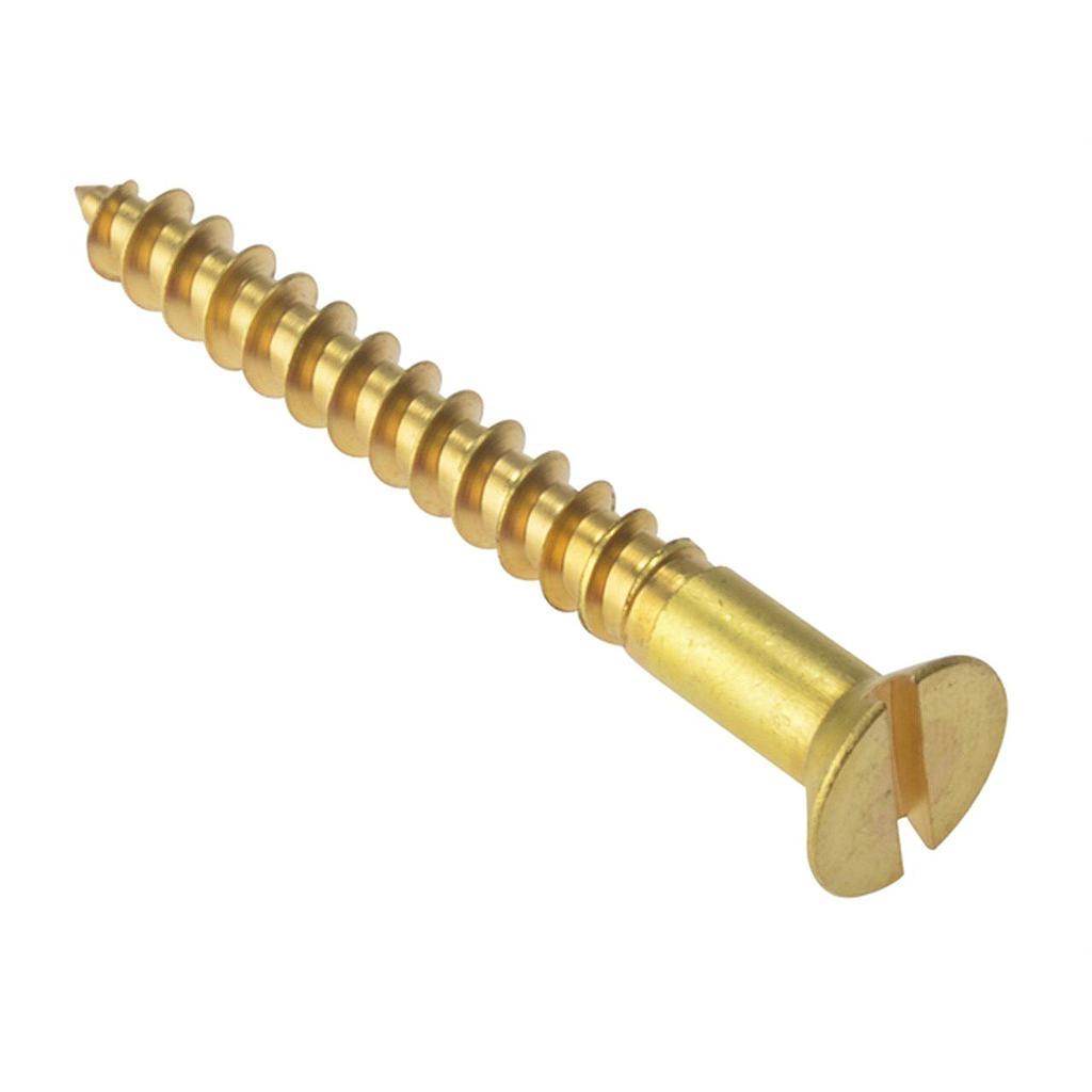 TRÄSKRUV DIN 97 6MM MÄSSING