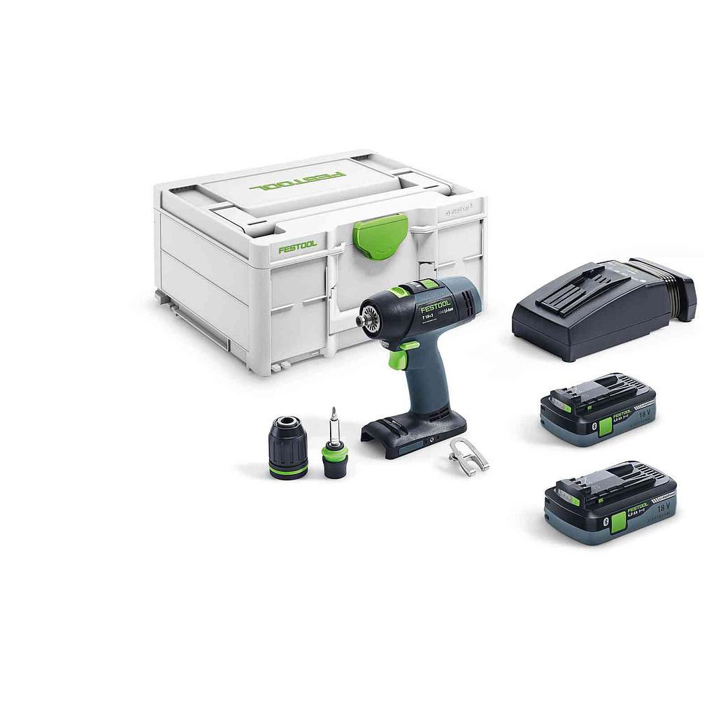 FESTOOL SKRUVDRAGARE T18+3 HPC 4,0 I-PLUS