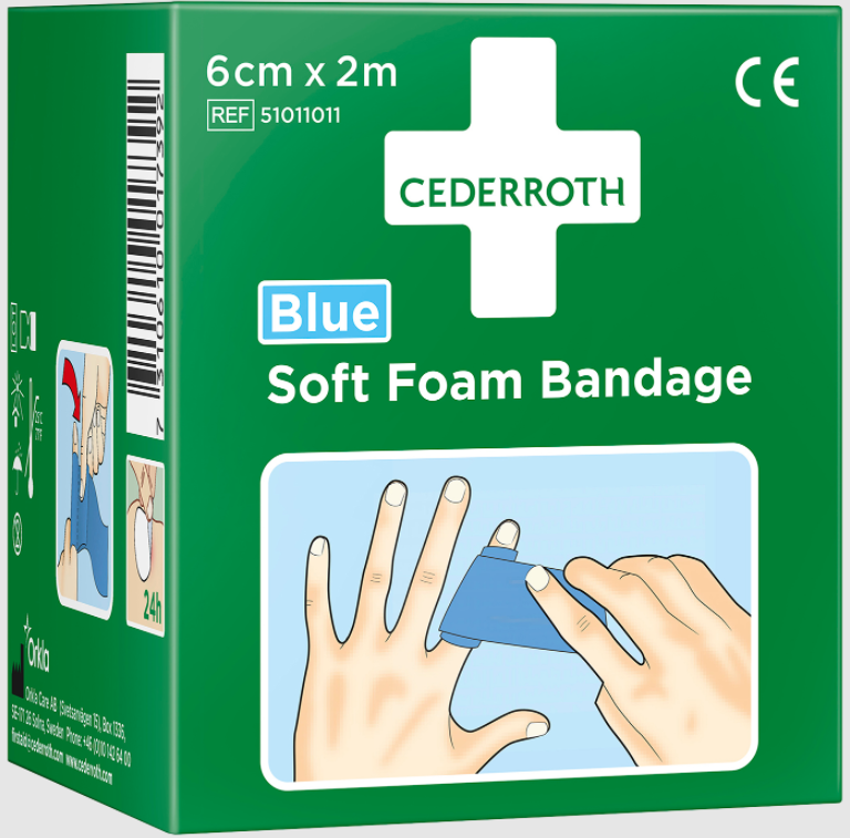 FÖRBAND SOFT BLÅ 6CMX4,5M