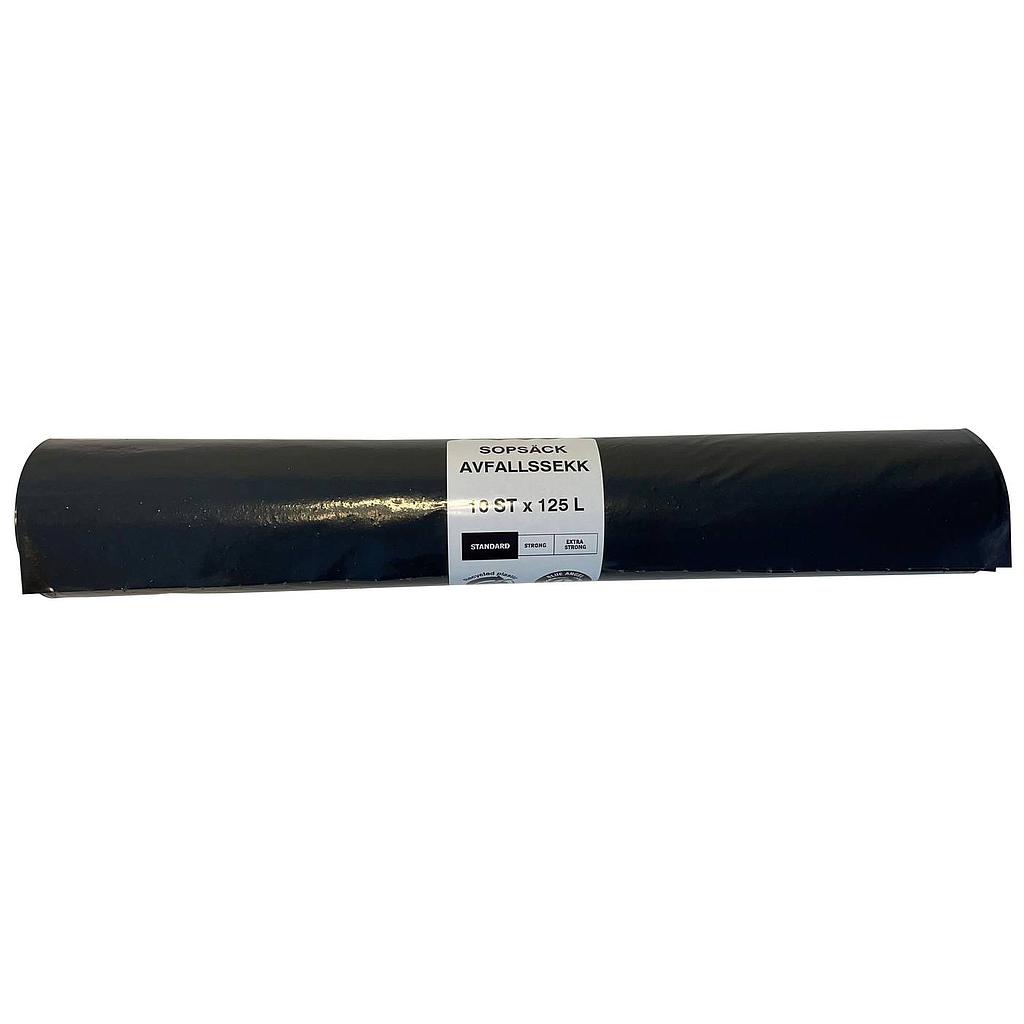SOPSÄCK STARK SVART 160L