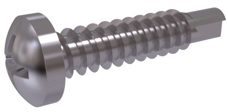 BORRSKRUV DIN 7504N 3,5X13 RR20 VIT A2