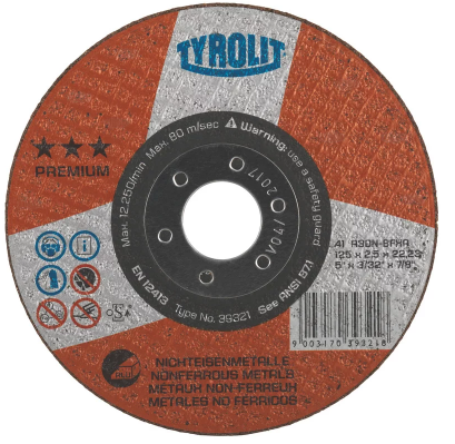 TYROLIT PREMIUM KAPSKIVA ALUMINIUM 125X1,6X22,23