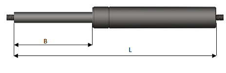 GASFJÄDER LESJÖFORS 120N