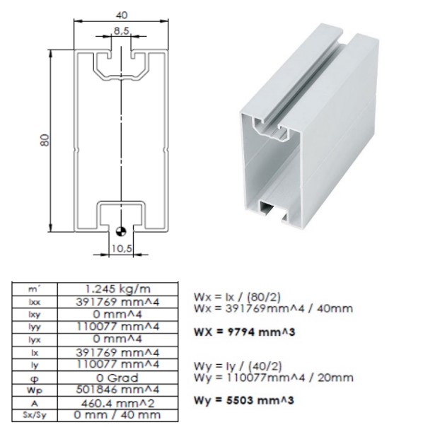 SKENA W2 80X80MM AL ULTRA LIGHT (kopia)